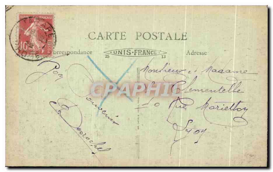 CPA Tarare Vue Generale Prise de Sainte Madeleine — Rückseite