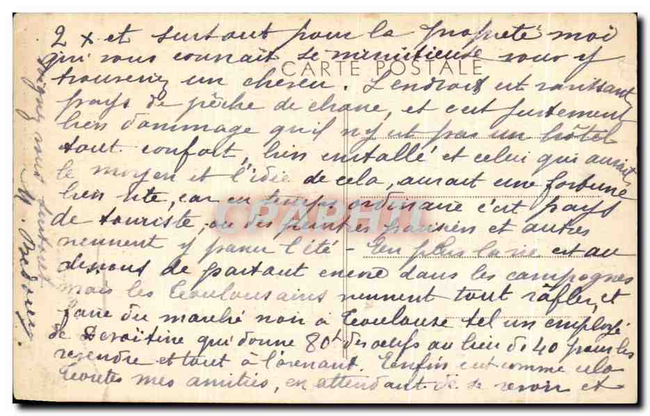 CPA Penne du Tarn La Gave et la Vallee de l'Aveyron — Rückseite