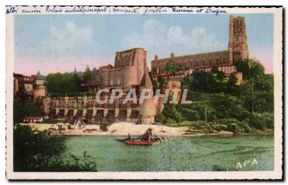 Albi - Ancien Palais Archiépiscopal, Remparts, Jardin Terrasse et Donjon — Société des Cartes Postales APA, Albi