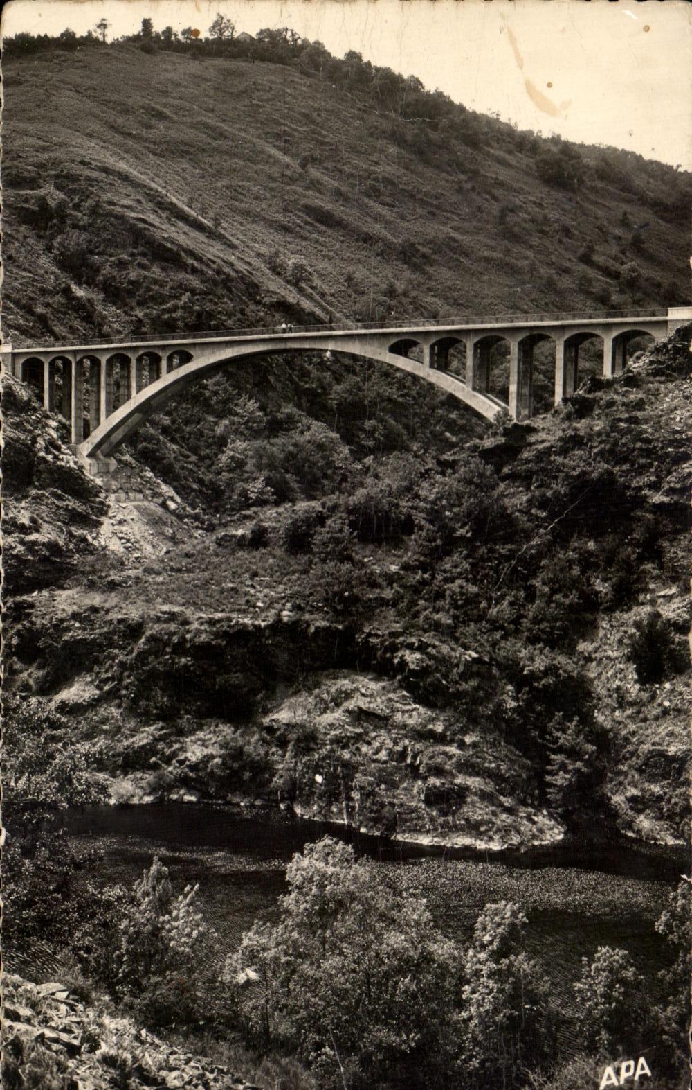 CPA Route De Castres a Vabre Le Pont de Bezergues