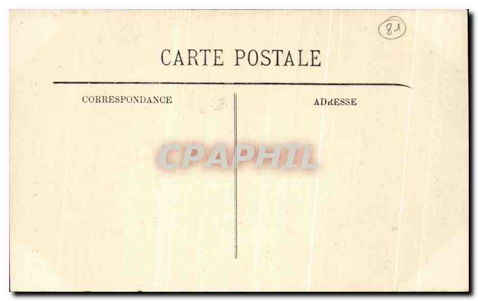 CPA Albi Cathedrale Sainte Cecile La Nef Orgue — Rückseite