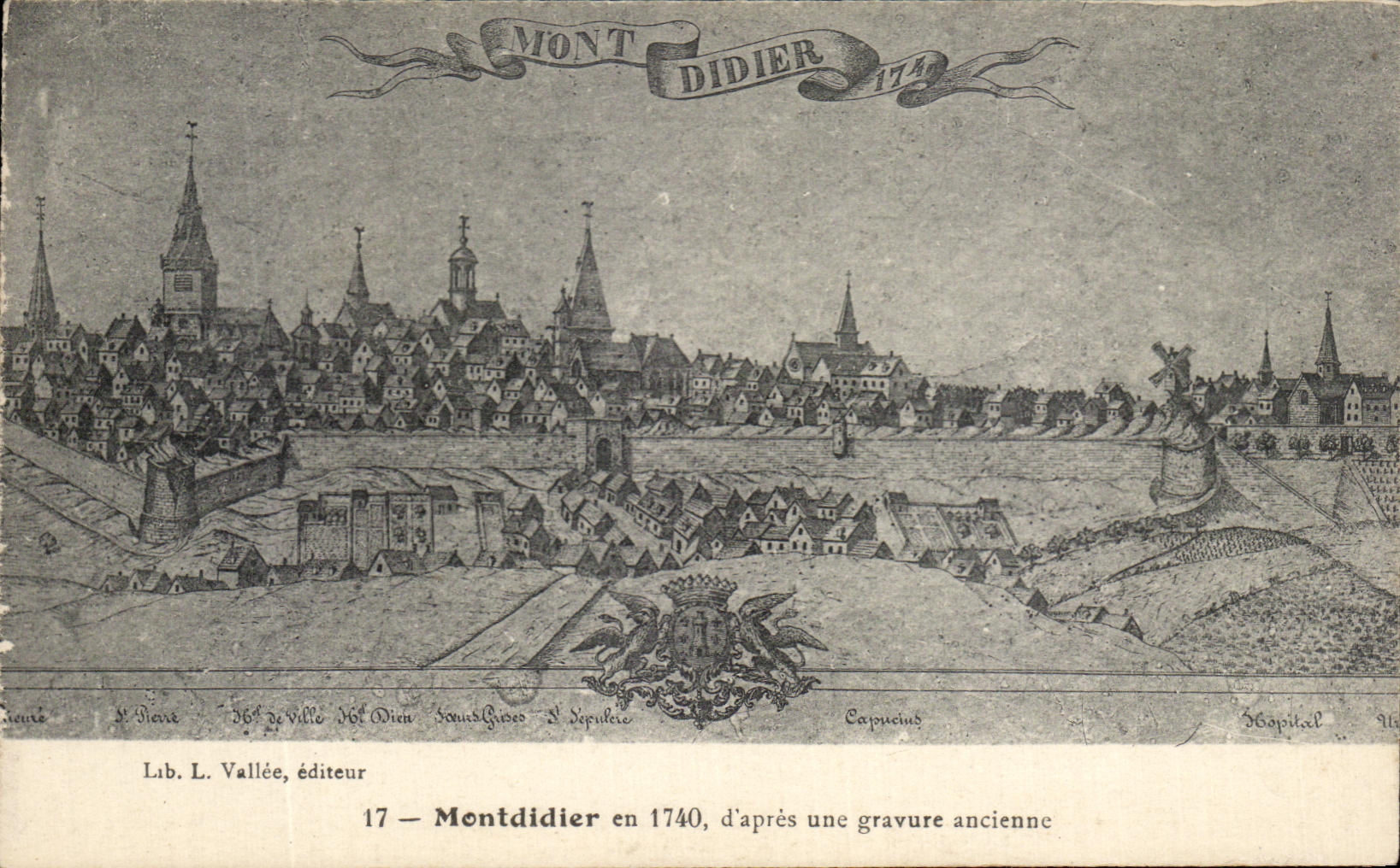 CPA Montdidier en 1740 d'Apres Une Gravure Ancienne