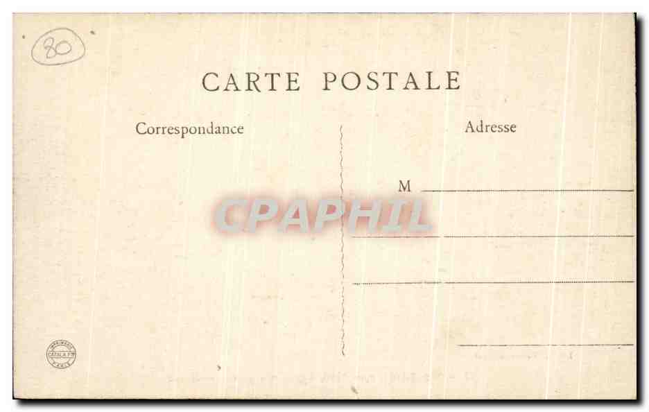 CPA Montdidier en 1740 d'Apres Une Gravure Ancienne — Rückseite