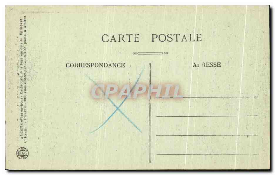 CPA Plessier Rozainvillers interieur de l'Eglise — Rückseite