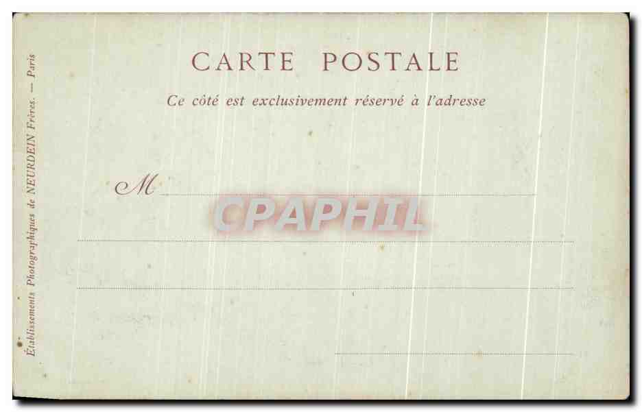 CPA Cathedrale D'Amiens Le Portail — Back