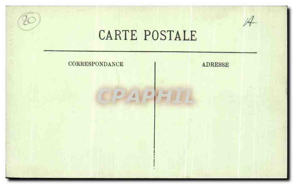 CPA Abbeville eglise St Vulfram La Nef et le Choeur — Back