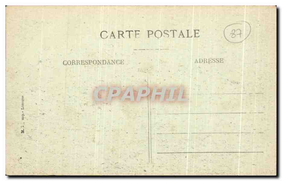 CPA Limoges La Vienne au pont Neuf — Rückseite