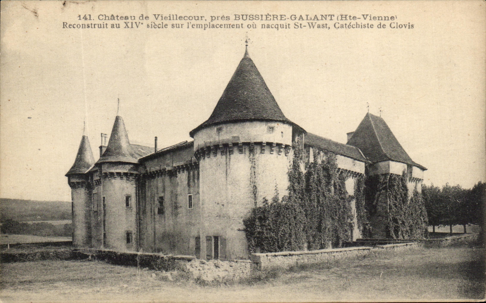 CPA Chateau de Viellecour Pres Bussiere galant 