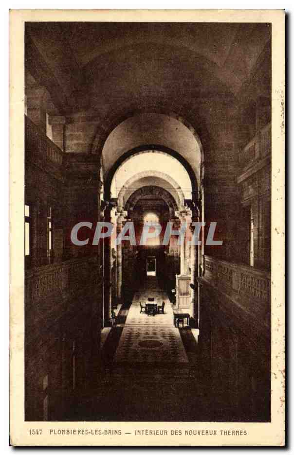 CPA Plonbieres Les Bains Interieur Des Nouveaux Thermes