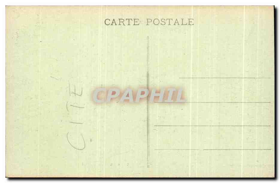 Cité de Carcassonne — Vue prise au Sud-Ouest — Phot. E. Roudière, imp.-éditeur — Rückseite