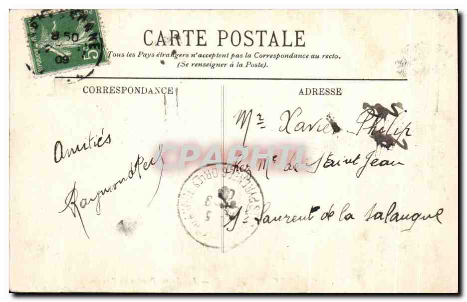 CPA Cite De Carcassonne Les Avant Portes de l'Aude — Verso