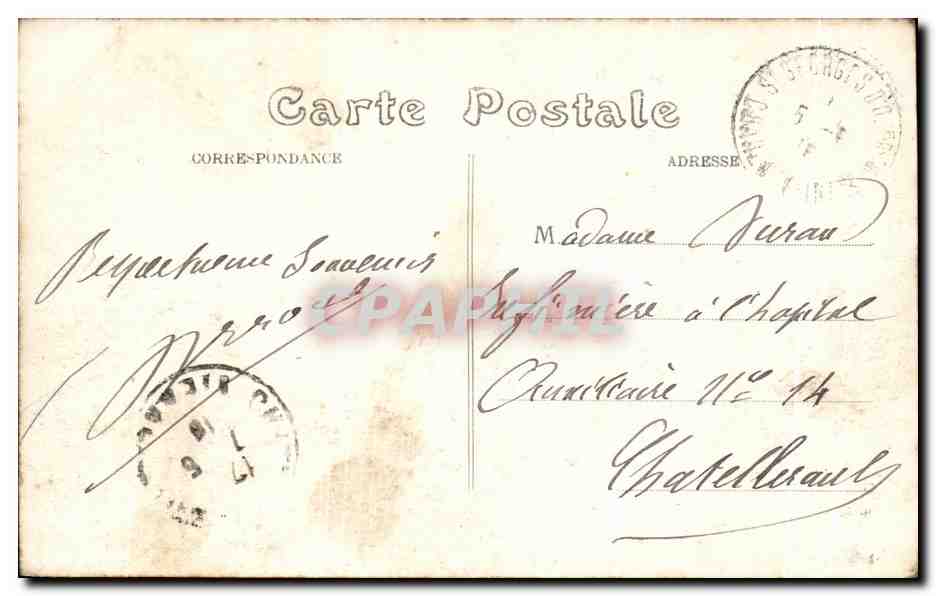 CPA Charente Inf Ile D'Oleron la Plage de Domino — Back