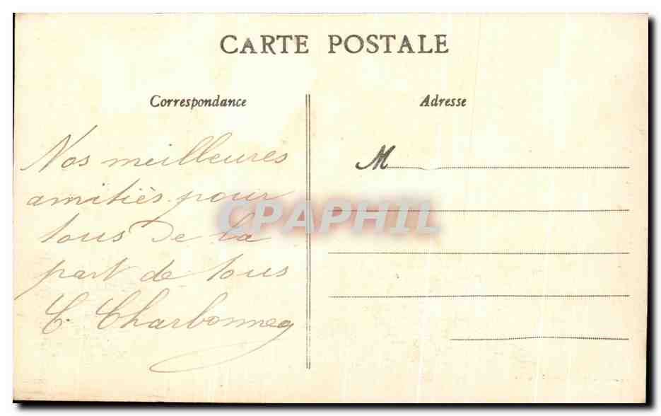 Le Pouliguen — Onda che si infrange su un masso della grande costa — Artaud-Nozant, n°1 — Verso