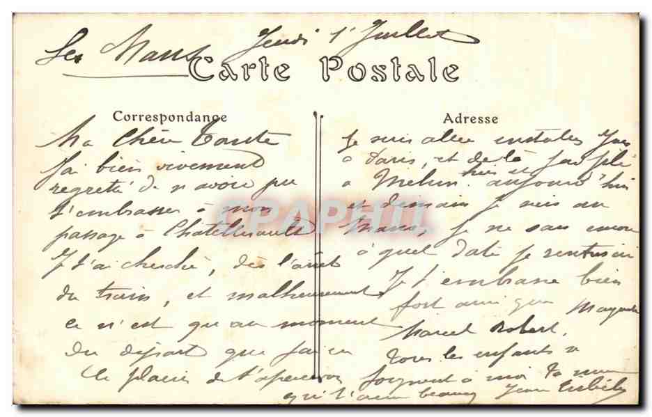 Vieux Mans — L'Hôtel de Ville — ND Phot, R Barbier, édit., Le Mans — Verso