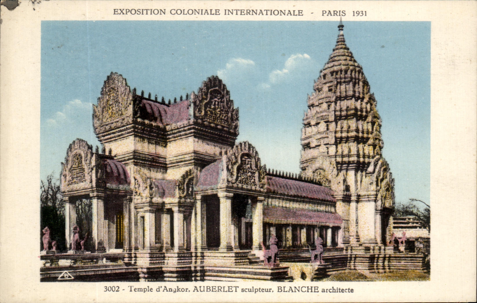 Temple d'Angkor — Exposition Coloniale Internationale Paris 1931 — Auberlet sculpteur, Blanche architecte
