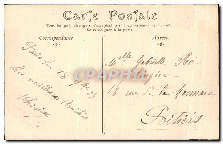 CPA Henri Lerolle Dans La Campagne Musee du luxembourg Moutons  — Verso