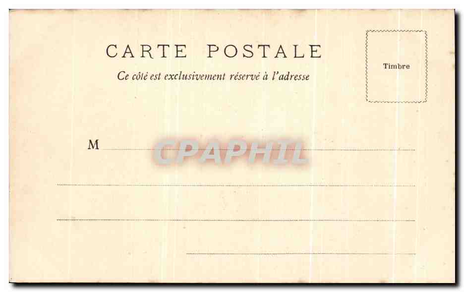 CPA Bordeaux La Pote Bourgogne  — Verso