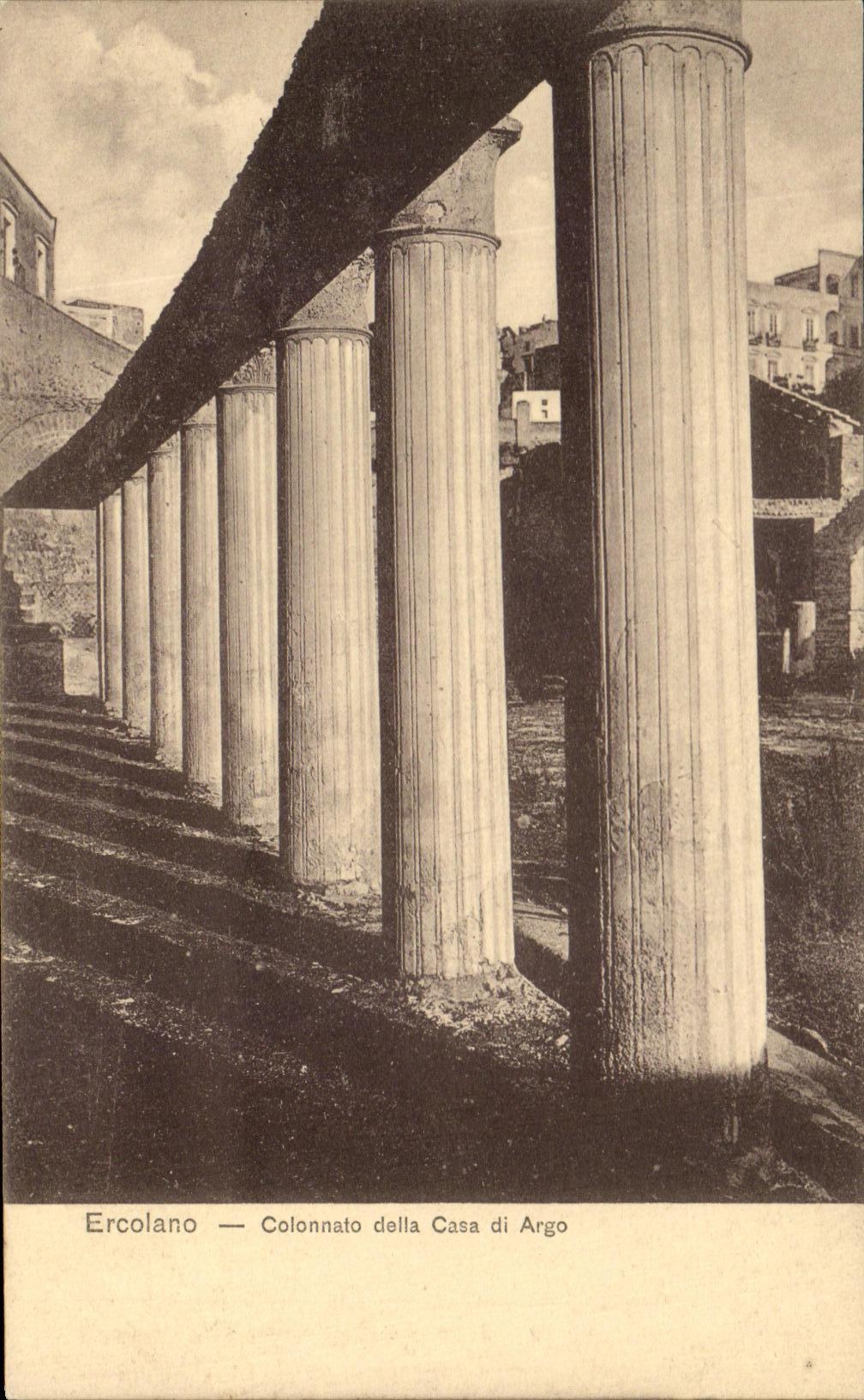 CPA Ercolano Colonnato Della casa Di Argo