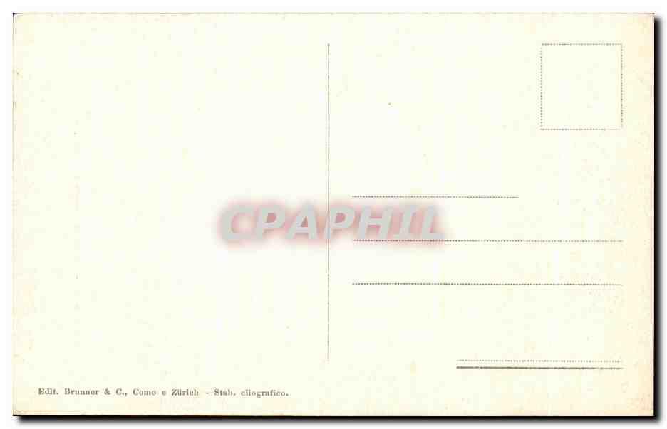 CPA Roma Remano Tempio Di Castore E Polluce — Rückseite