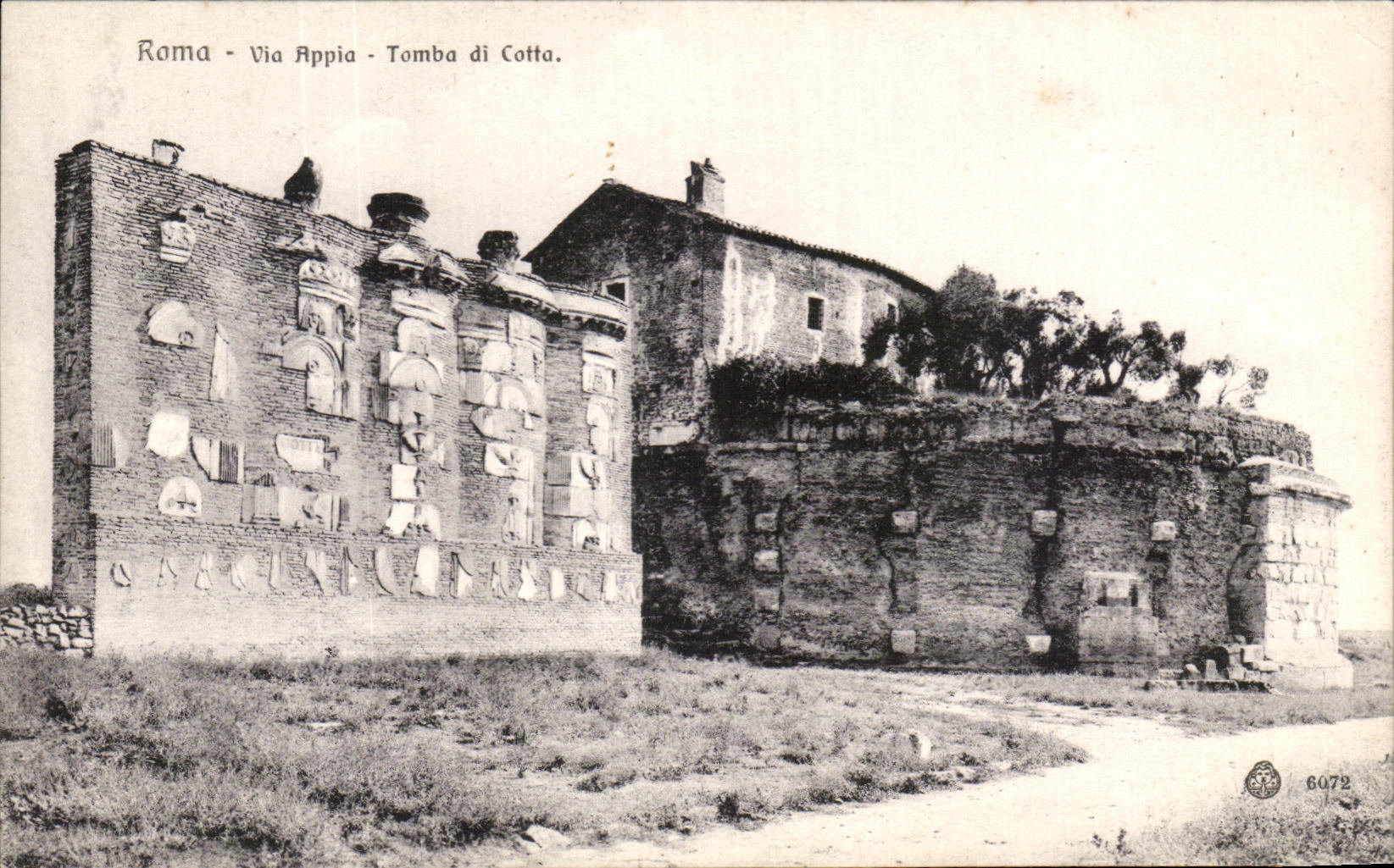 CPA Roma Via appia Tomba Di Cotta