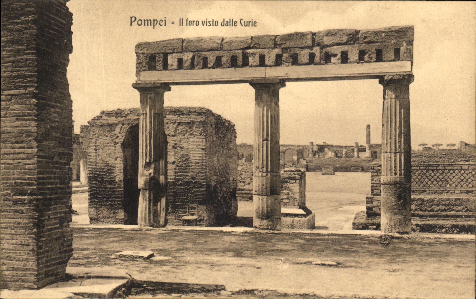 CPA Pompei Il Foro Visto Dalle Curie