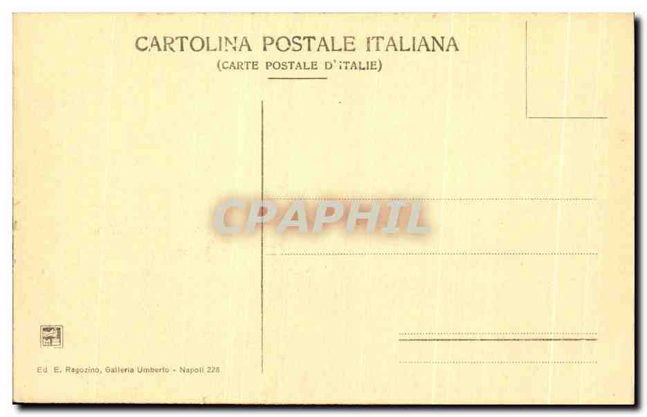CPA Pompei Il Foro Visto Dalle Curie — Rückseite