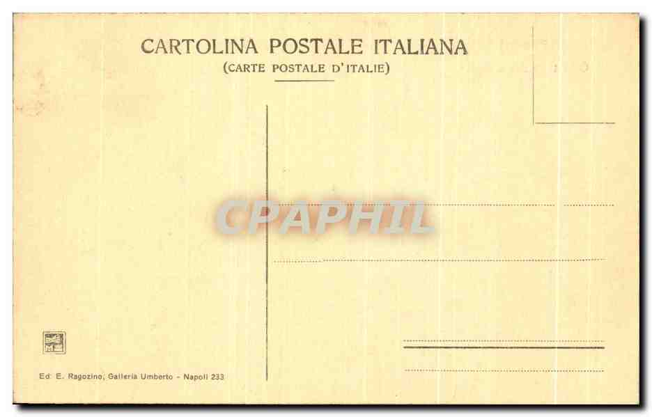 CPA Pompei Quartiere dei Soldati — Rückseite