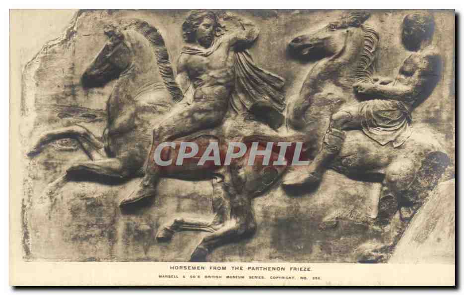 Cavaliers du frise du Parthénon — série British Museum — Mansell & Co, n° 256