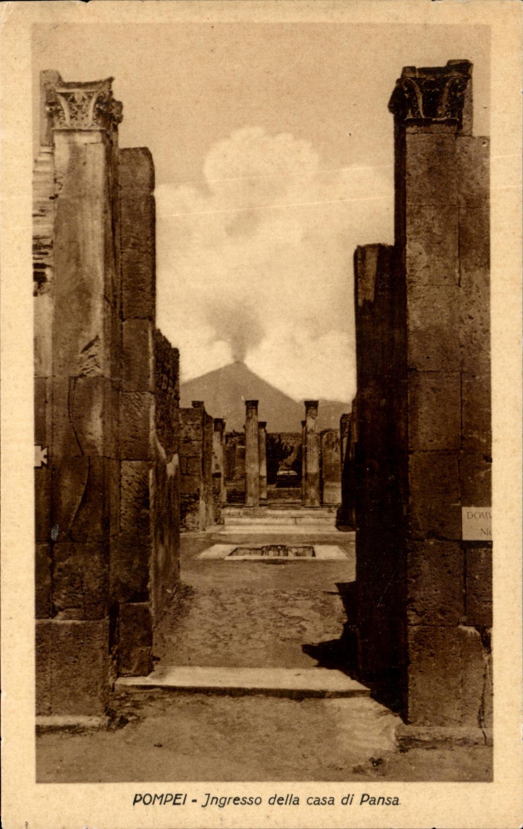 CPA Pompei Ingresso della Casa di Pansa