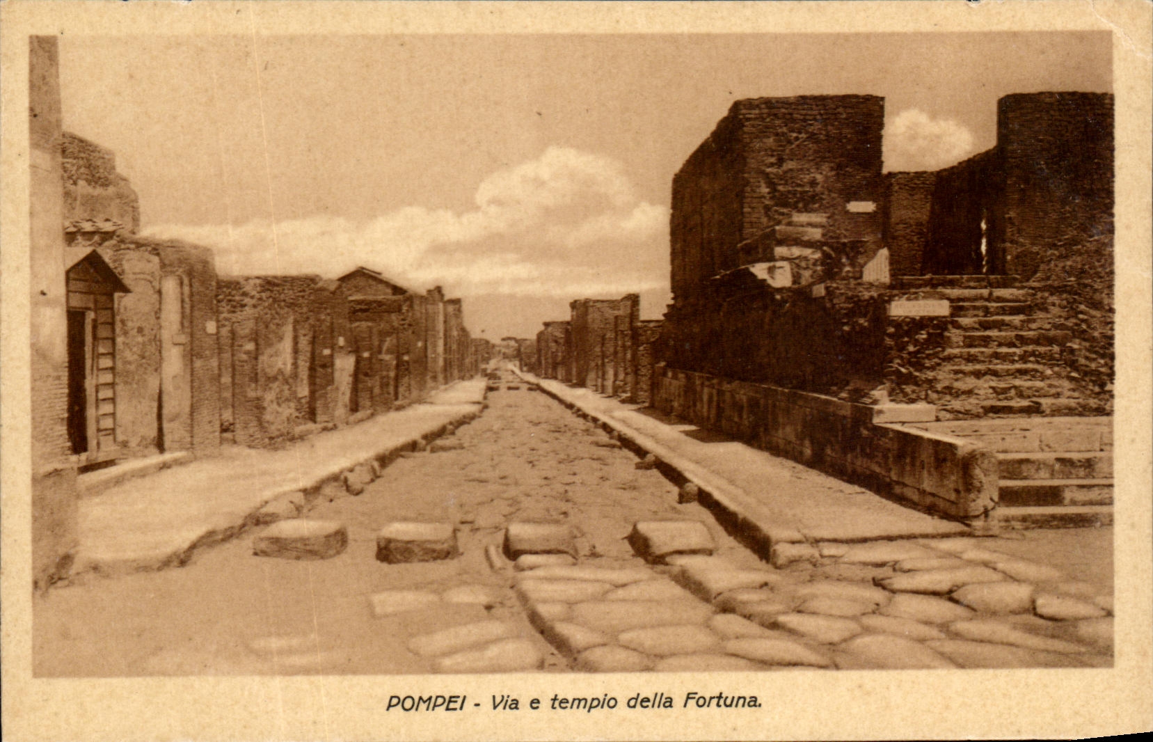 CPA Pompei Via e Tempio della Fortuna