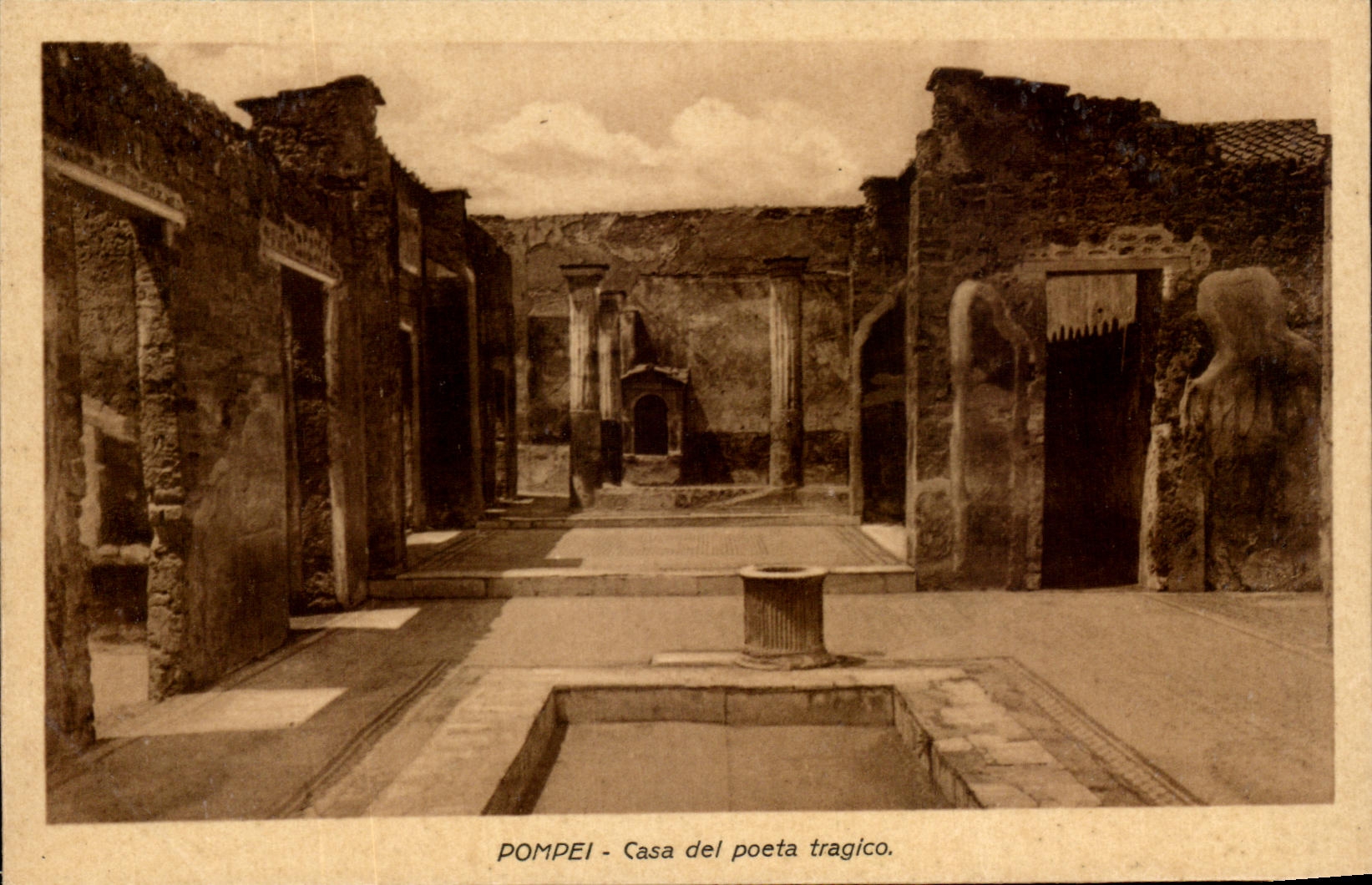 CPA Pompei Casa del Poeta Tragico