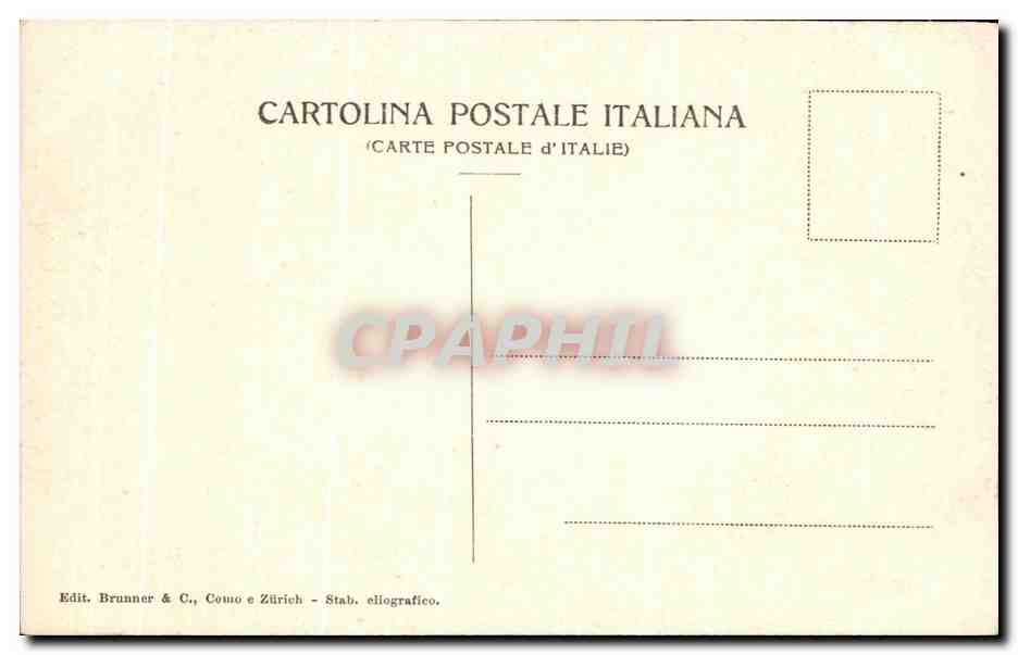 CPA Pompei Museo Cadavere di uomo — Rückseite
