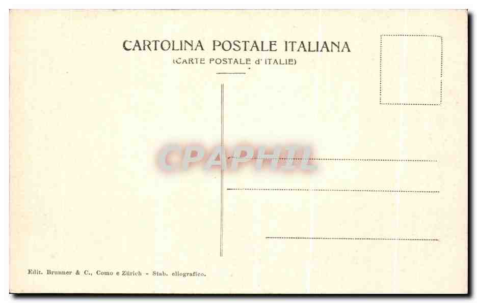 CPA Pompei Museo Cadavere di donna — Rückseite