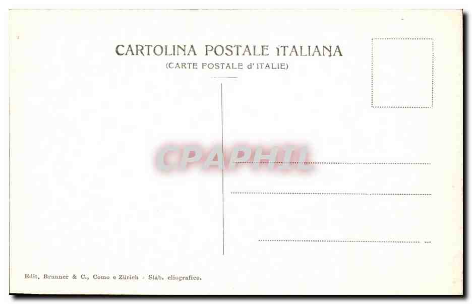 CPA Pompei Grande Fontana — Rückseite