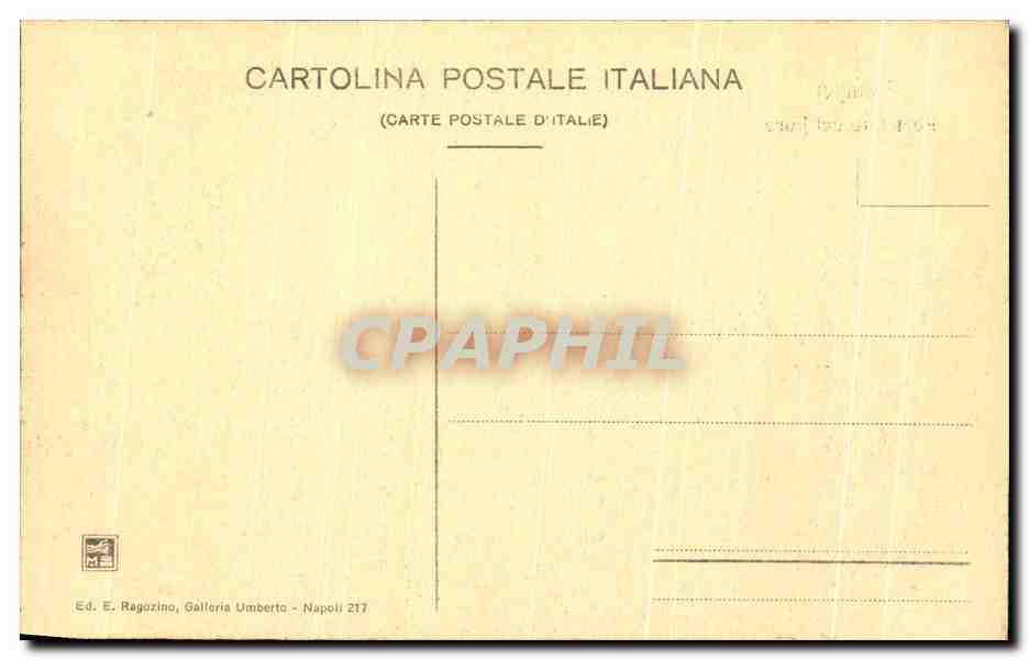 CPA Pompei Porticato del Foro — Rückseite