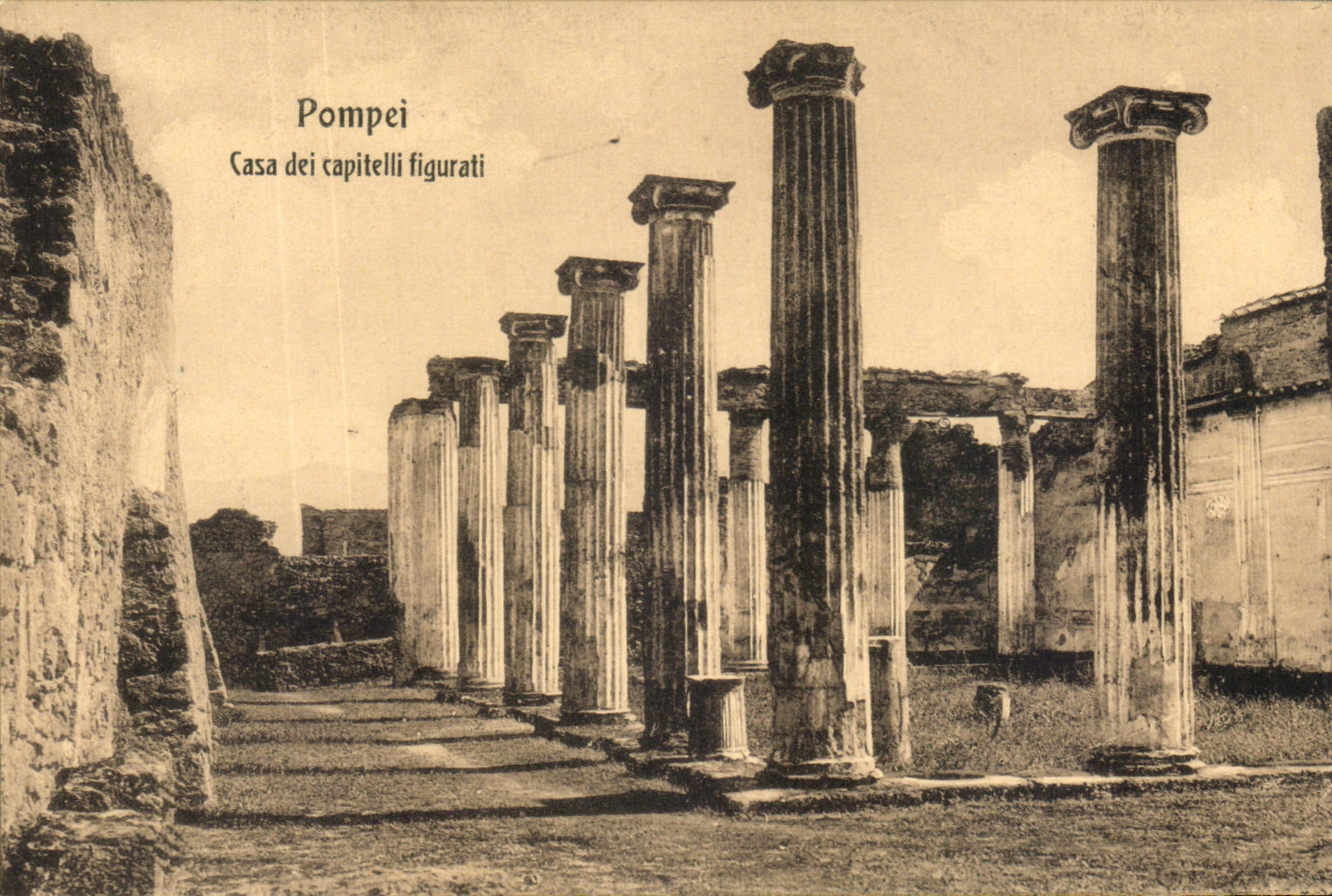 CPA Pompei Casa dei Capitelli figurati