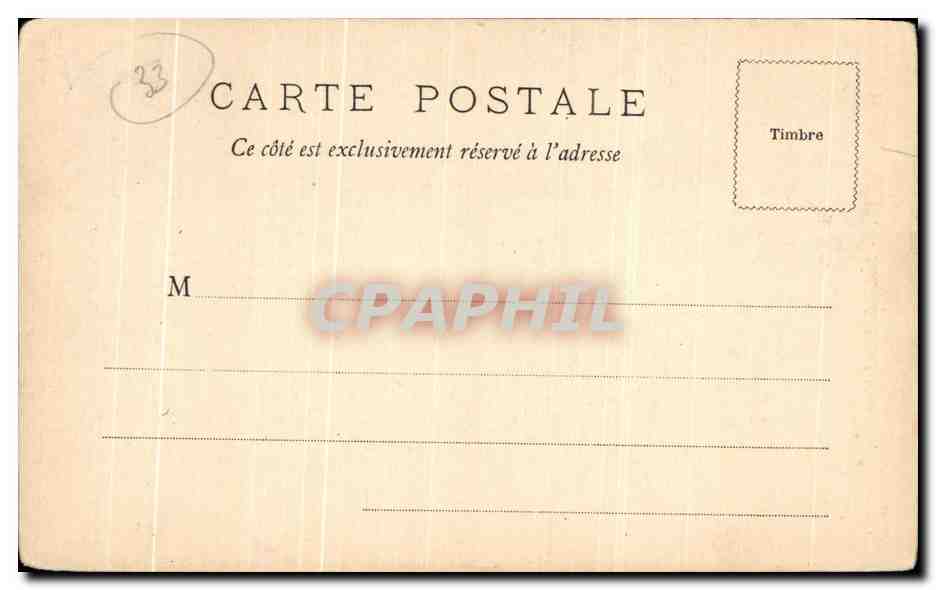 Bordeaux — Statue de Michel Montaigne — W. F. DEPOSE — Verso