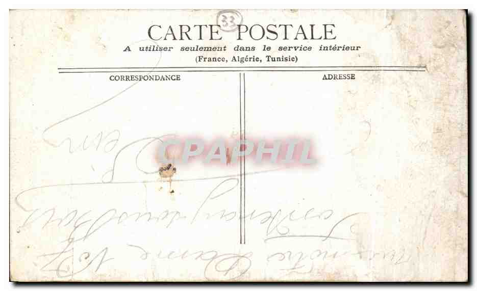 CPA Bordeaux Porte Cailhau — Verso