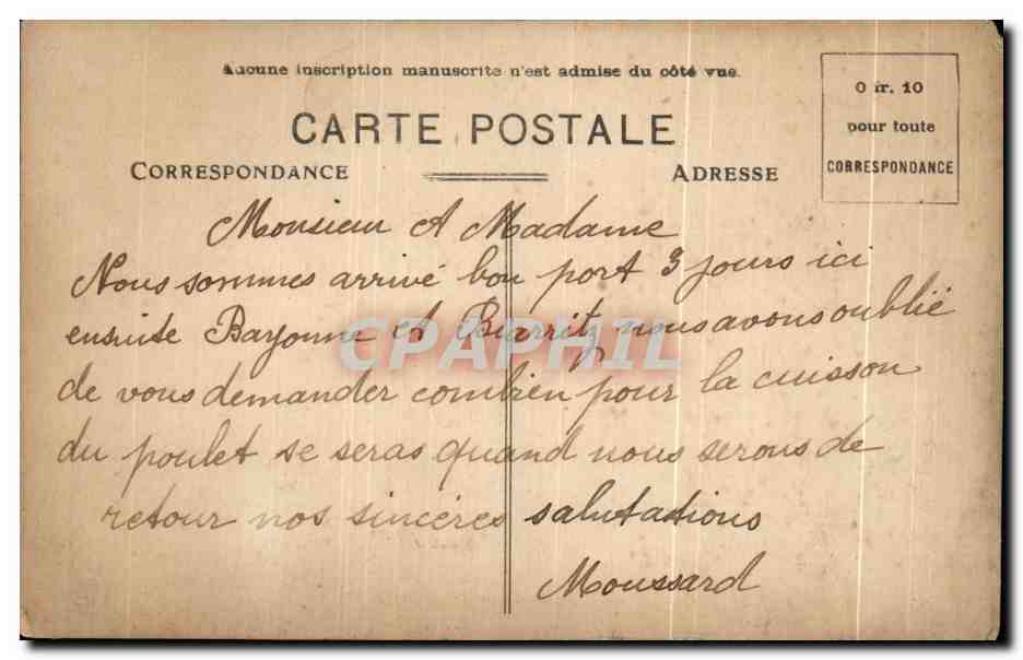 CPA Bordeaux La Rade Vue prise de St Michel Bateaux  — Verso