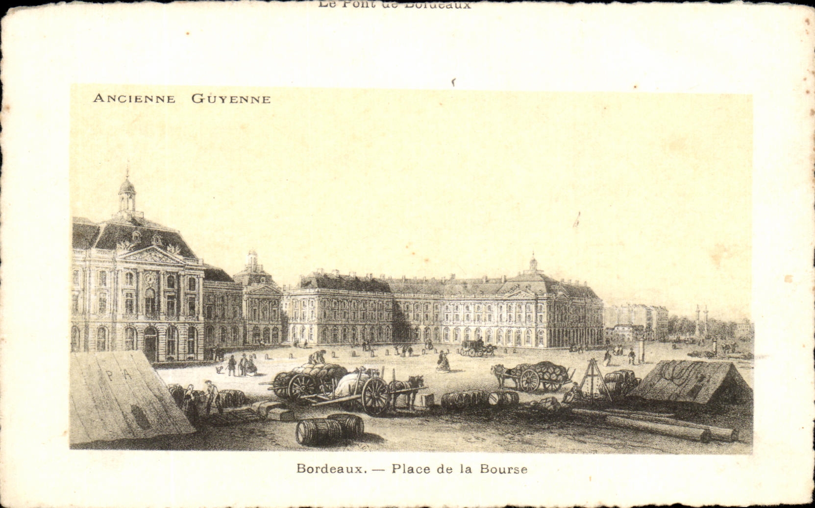 CPA Bordeaux Place De La Bourse Ancienne Guyenne