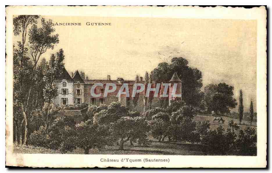 CPA Ancienne Ancienne Guyenne chateau d'Yquem