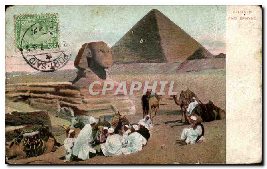 CPA Pyramid And Sphynx Egypte