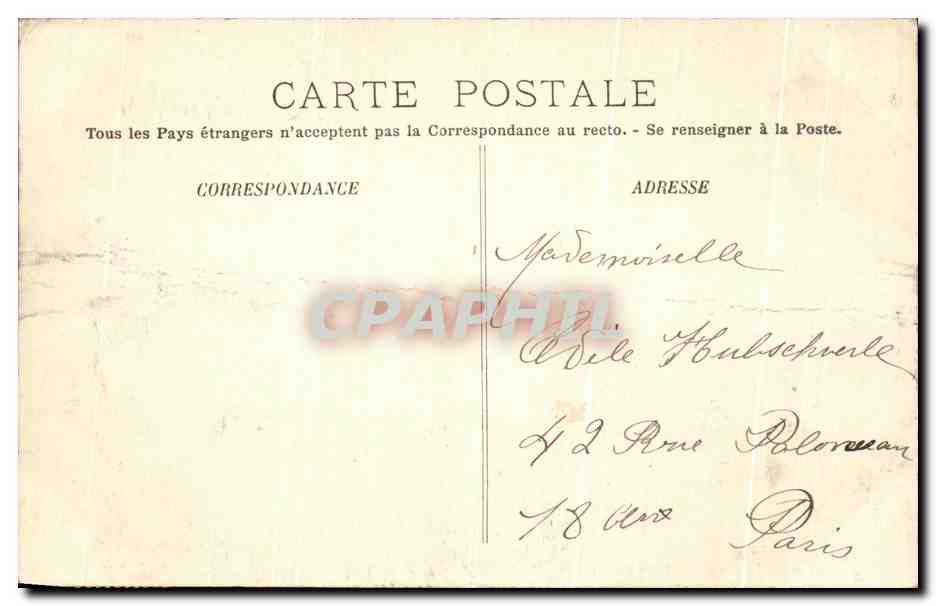 CPA Alger et Bab El Oued vus de de Notre Dame d'Afrique Algerie  — Rückseite
