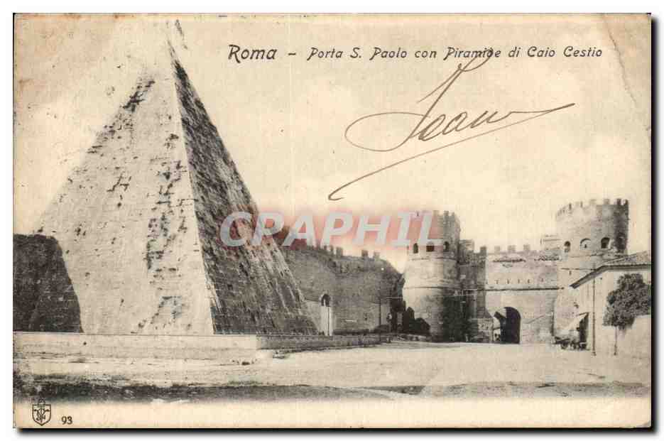 CPA Roma Porta paolo can piramide di caio cestio
