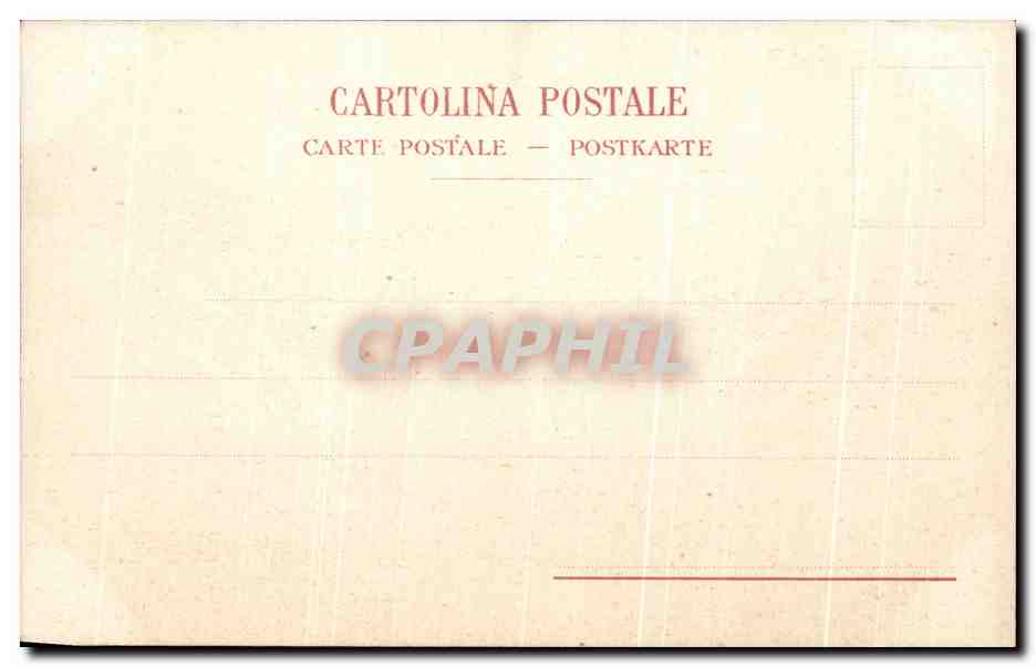 CPA Napoli col Vesuvio Volcan  — Rückseite