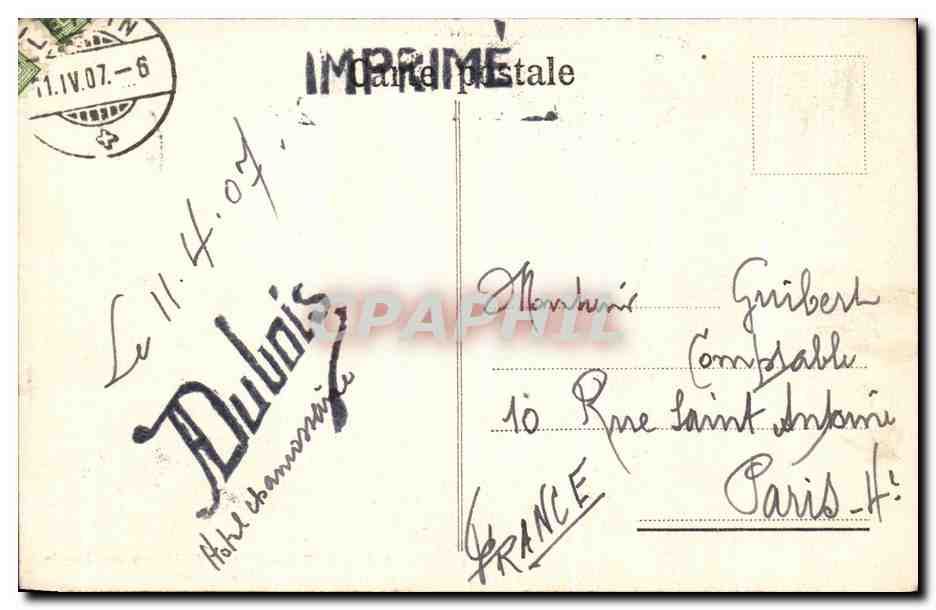 CPA Tours d'Ai et de Mayen sur Leysin Suisse — Rückseite