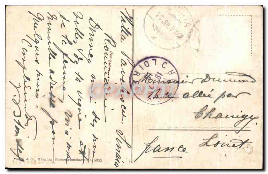 CPA Salsburg Festung Hohersalzburg — Rückseite