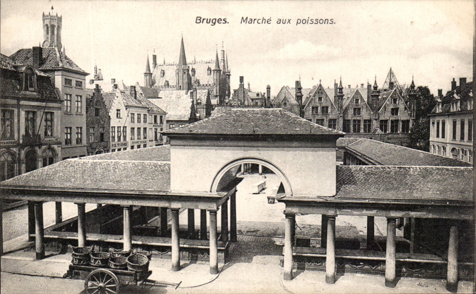 CPA Bruges Marche aux poissons