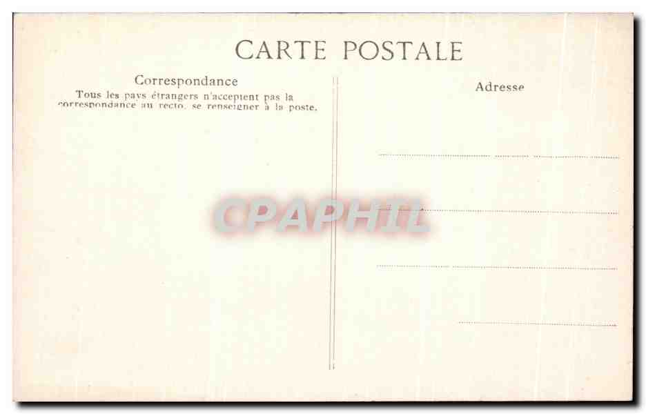 Chambre de l'Empereur Napoléon — Palais de Compiègne — Collection spéciale — E.D. 31 — Reverso