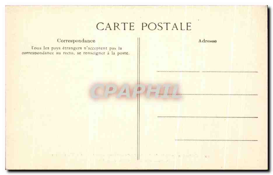 CPA Palais de Complegne Galerie des Tapisseries Creuse consumee par la robe fatale — Verso
